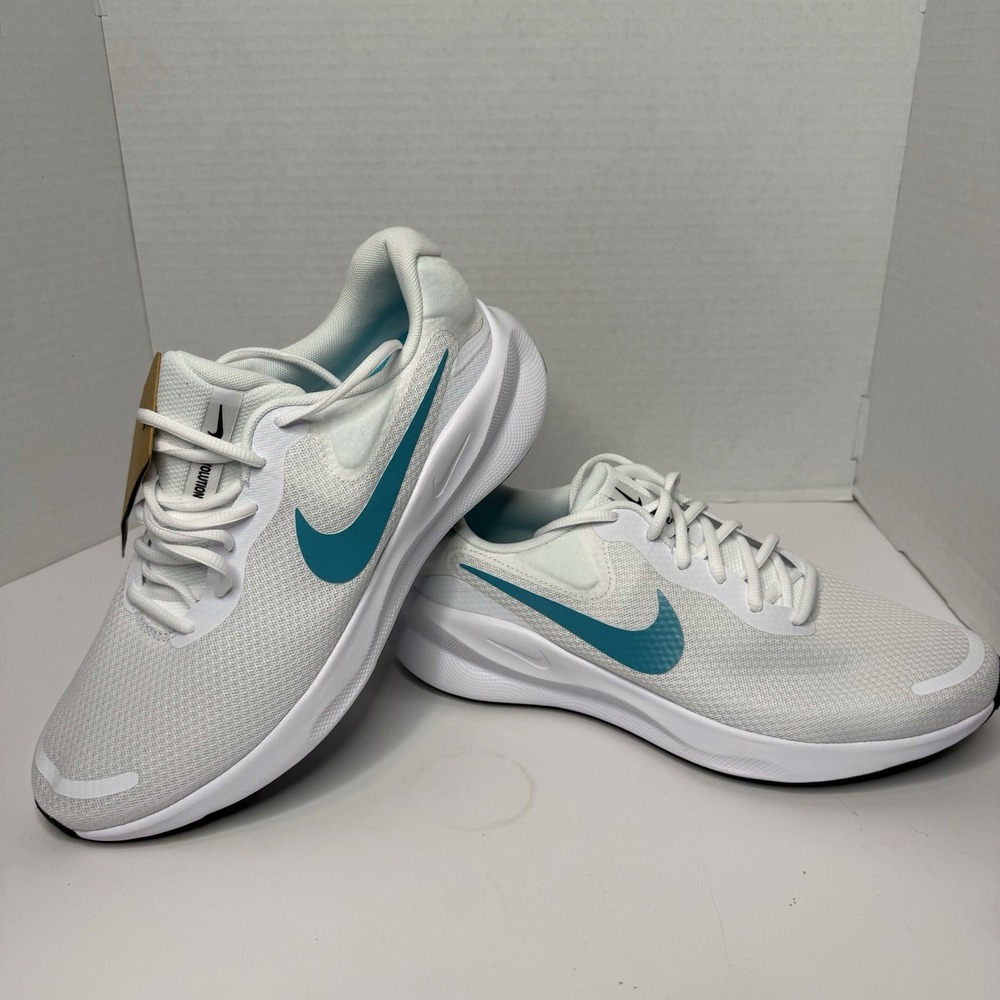 Nike Revolution 7 FB2207-103 White Dusty Cactus Men’s 10.5 Running Shoes NEW